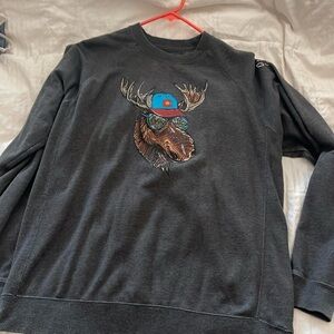 Wild tribute moose sweatshirt
